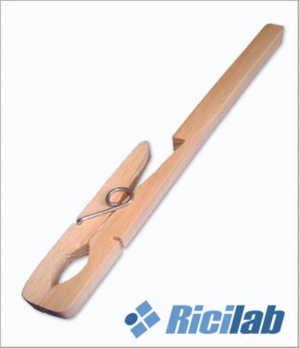 💥 Pinça de Madeira para tubo de ensaio, 18cm de comprimento RIC054 (RICILAB)