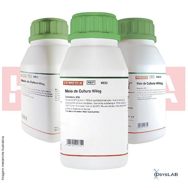 ❆ Ágar cromogênico (HiCrome) UTI, HiVeg, modificado, frasco com 100 gramas MV1418-100G (Himedia)