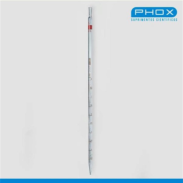 Pipeta sorológica graduada, 10 mL, unidade 1630B-10 (Phox)