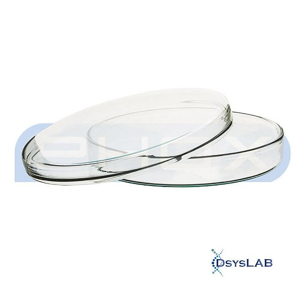 Placa de Petri para Microbiologia 100x20mm em Borossilicato, unidade (Phox)
