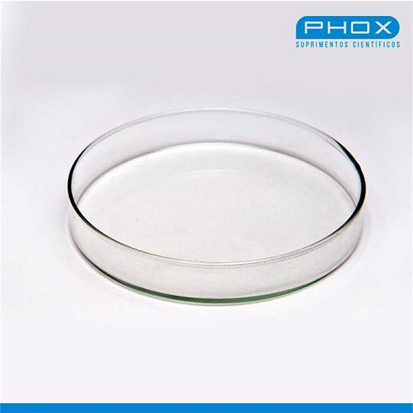Placa de Petri para Microbiologia 90x18mm em Borossilicato, unidade (Phox)