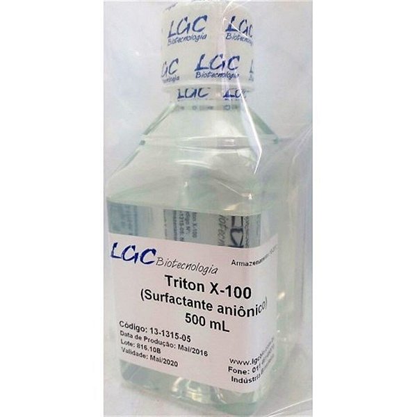 Triton X-100 (Surfactante aniônico), frasco com 500 ml 13-1315-05 (LGCBio)