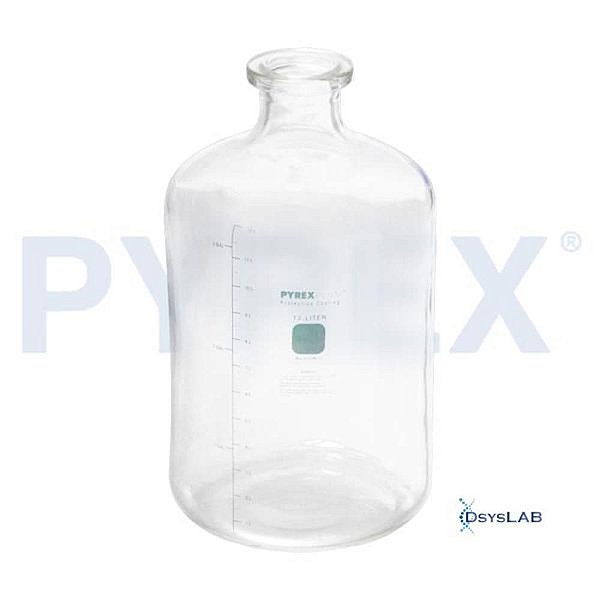 Frasco de vidro para solução Pyrexplus®, Capacidade para 19 litros, unidade, mod.: 61596-19L (Pyrex)
