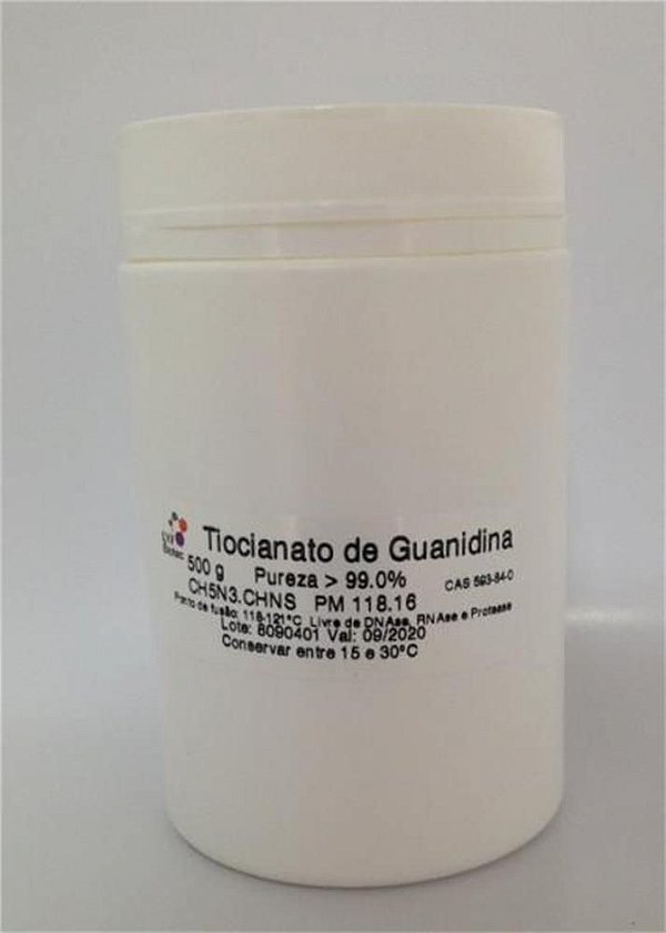 Tiocianato de Guanidina, Frasco com 500 gramas. Mod. 74 (Ludwig)