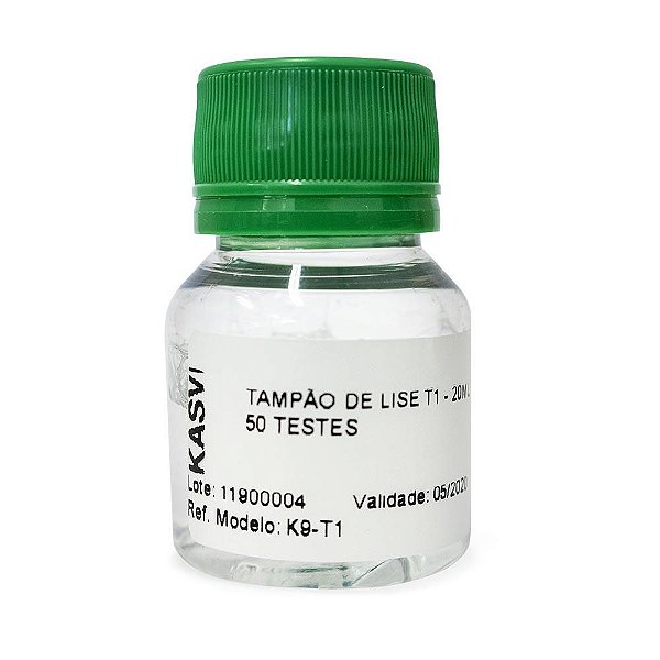 Tampão de lise T1, Frasco com 20 ml (suficiente para 50 testes) K9-T1 (Kasvi)