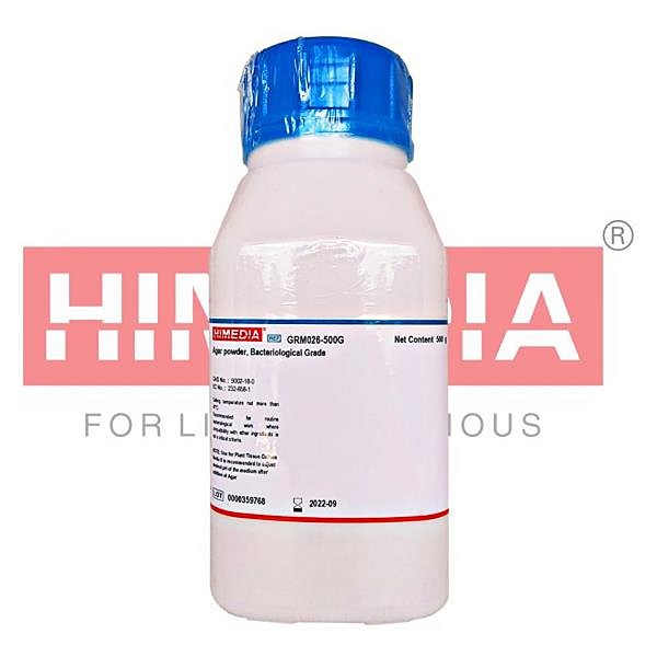 Ágar bacteriológico, frasco com 500 gramas GRM026-500G (Himedia)
