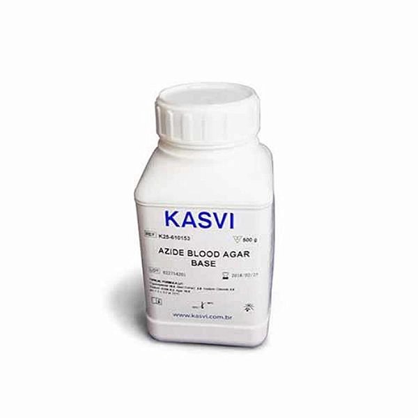 Agar Base Azida Sangue, frasco com 500 gramas, mod.: K25-610153 (Kasvi)