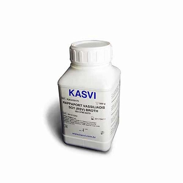 Caldo Rappaport Vassiliadis, frasco com 500 gramas, mod.: K25-610175 (Kasvi)