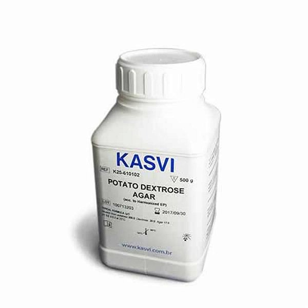 Ágar batata dextrose (BDA), frasco com 500 gramas K25-1022 (KASVI)