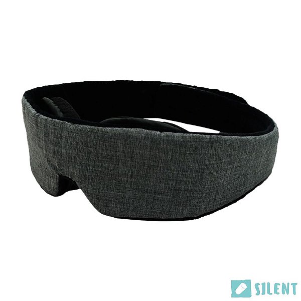 Máscara para Dormir Silent Ultra Soft 3D(Preto) Ajustável Unissex Adulto e Criança