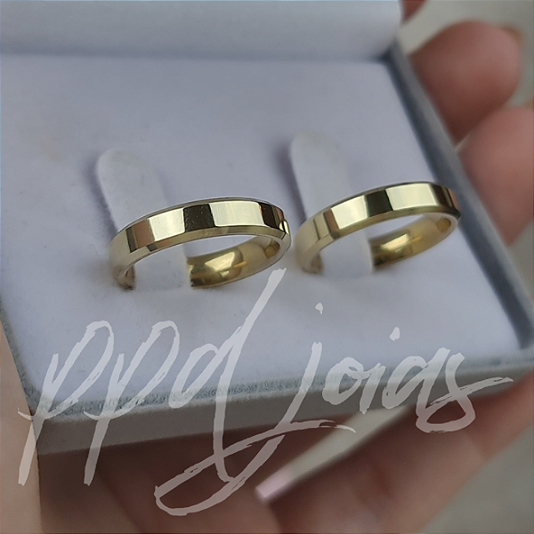Par de Alianças Itália (4,5mm) - Ouro 18k