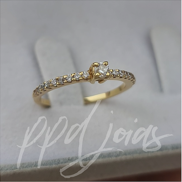 Solitário Marquesa - Ouro 18k