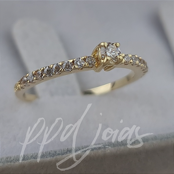 Solitário Marquesa - Ouro 18k