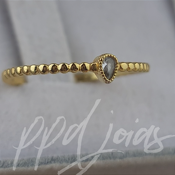 Solitário Bolinha - Ouro 18k