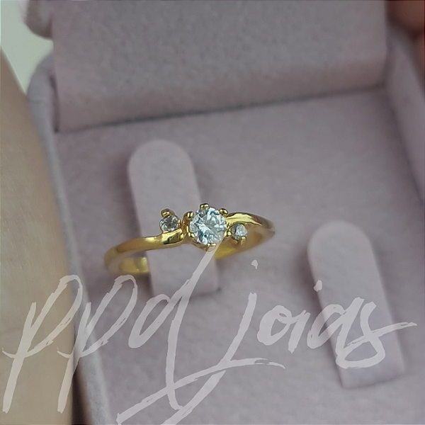 Solitário Giovand - Ouro 18k