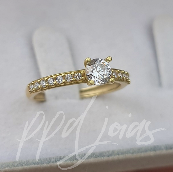 Solitário Athenas - Ouro 18k