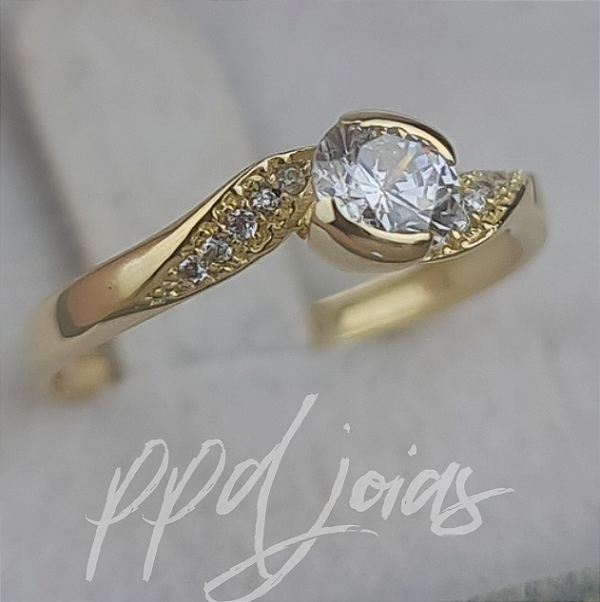 Solitário Aurora - Ouro 18k