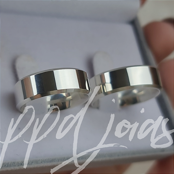 Par de Alianças Italia (7mm)- Prata 950