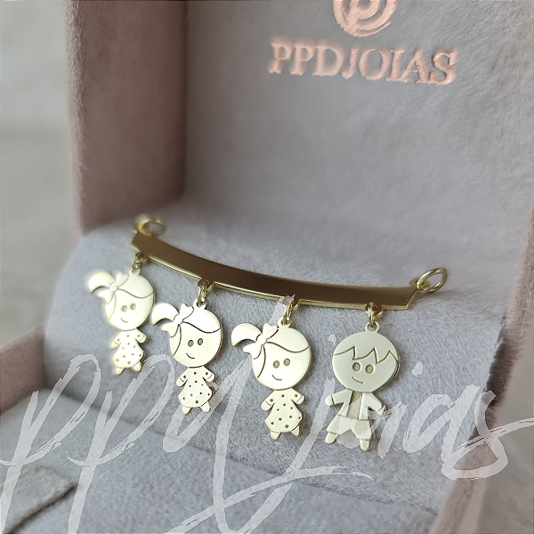 Pingente 4 Filhos - Ouro 18k
