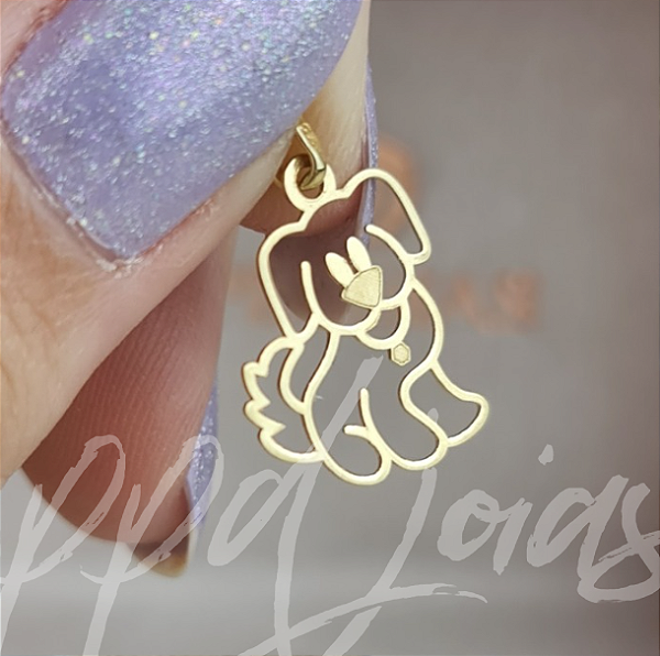 Pingente Cachorro Pet - Ouro 18k