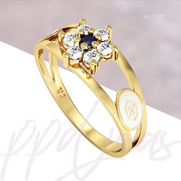 Anel de Formatura (AU.F012) Ouro 18k