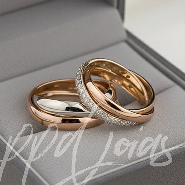 Alianças Turcas Ouro 18k (Branco, Rose, Amarelo)