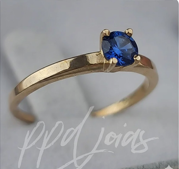 Solitário Lirio Color (Azul) - Moeda Antiga