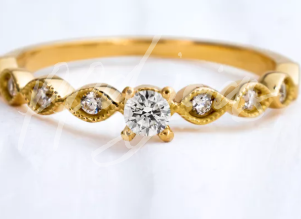 Solitário Neturno - Ouro 18k