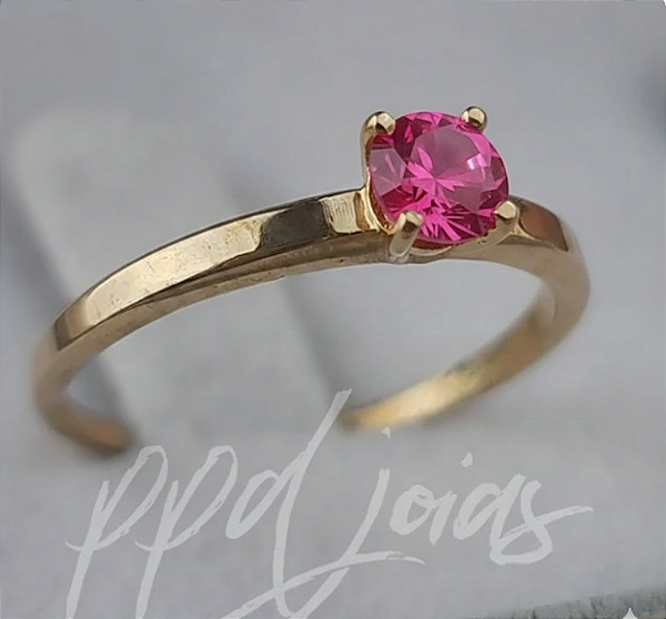 Solitário Lirio Slim Rosa - Moeda Antiga