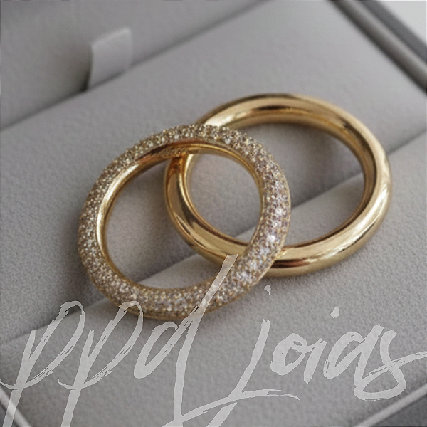 Alianças Tulipa (3,5mm) Ouro 18k