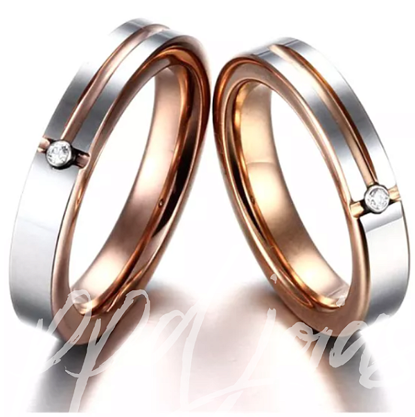 Par de Alianças Azaléia - Ouro 18k