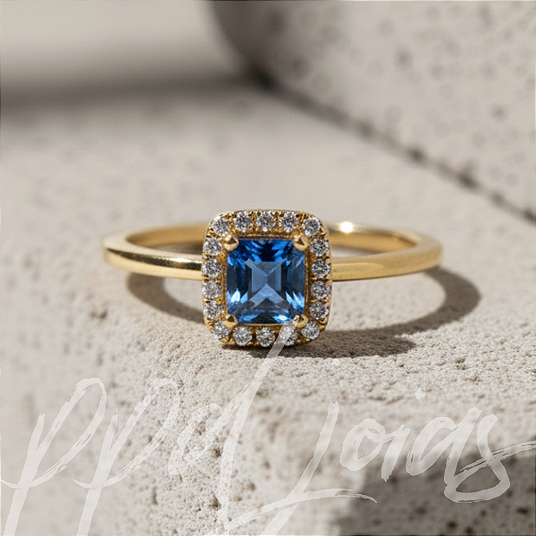 Anel Lummi Ouro 18k Moissanites