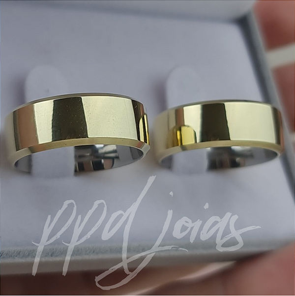 Par Alianças Italia (8mm) - Moeda Antiga