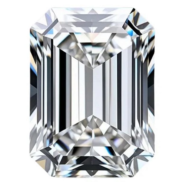 Diamante Cor E Lab-Grown Corte Esmeralda 1,02 ct