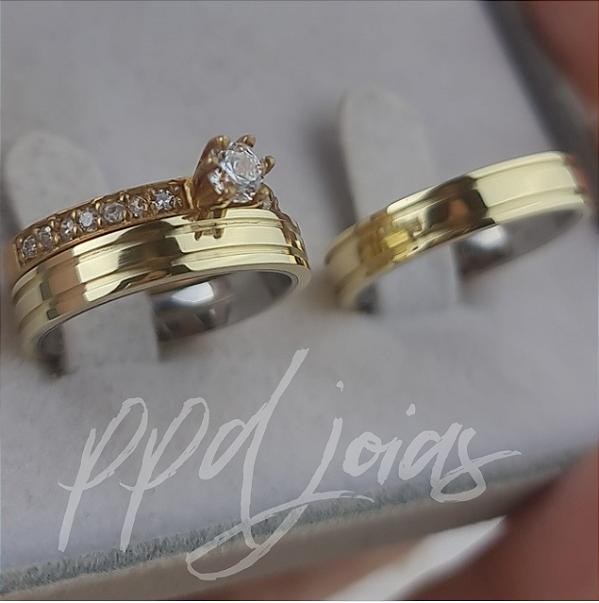 Kit casamento Stiros (4mm) - Moeda antiga