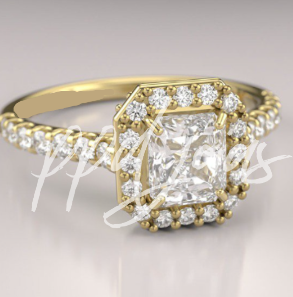 Solitário Anel Noivado Cosmo - Ouro 18k