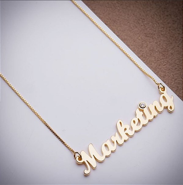 Colar Ouro 18k Formatura Marketing