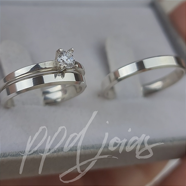 Kit de compromisso Itália (3mm) - Prata 950