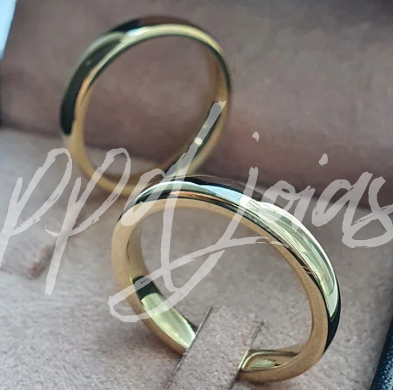 Par de Alianças Splend (3,5mm) - Ouro 18k