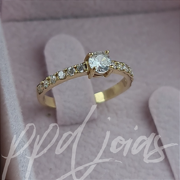 Solitário Anel de Noivado Summer - Ouro 18k