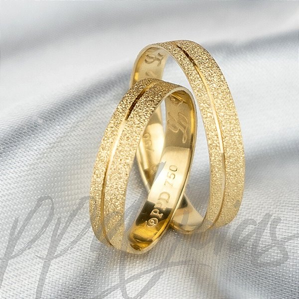Par de Alianças Hera (4mm) - Ouro 18k