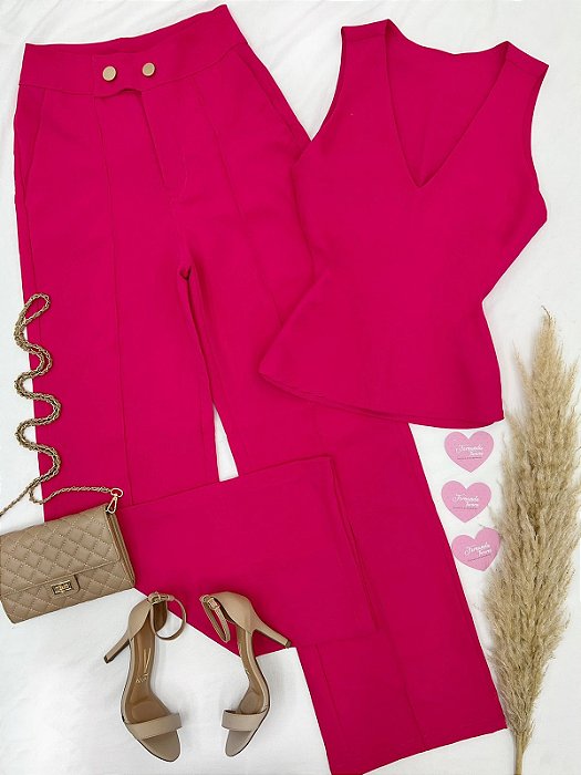 Conjunto Calca Pantalona e Blusa Zara Pink - Fernanda Tavares Store - Moda  Feminina de Qualidade