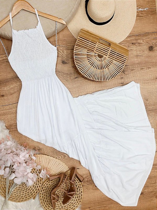 Vestido Longo Marilia Branco