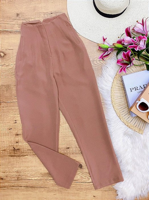 Calça Feminina Alfaiataria estilo de Zara Social Cinruta Alta Novo