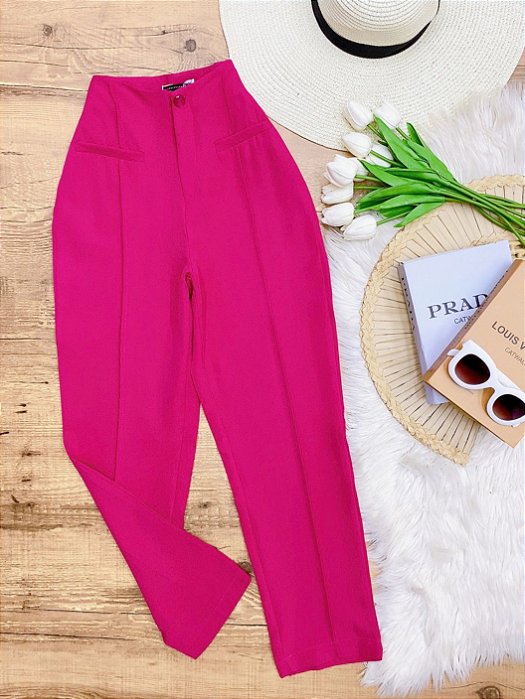 Calca Skinny Alfaiataria Rebeca Pink