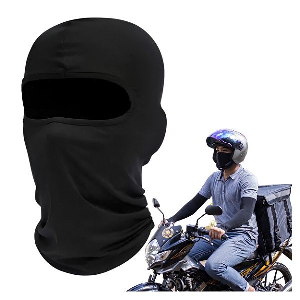 Touca Ninja Balaclava Preta Motoqueiro