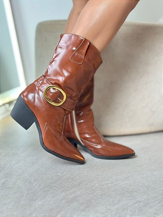 Bota Western Luxo Caramelo 07/26