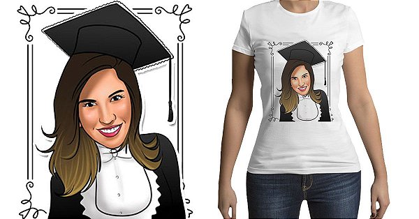 Caricatura em Camisas 01 Pessoa
