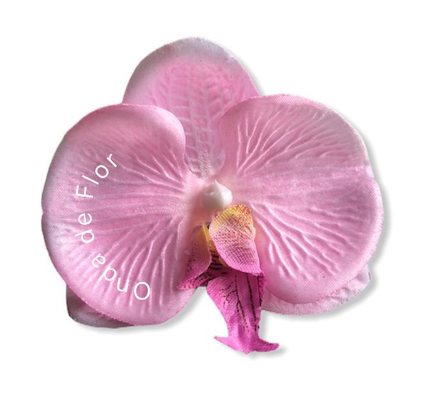 Presilha de orquídea média rosa clara