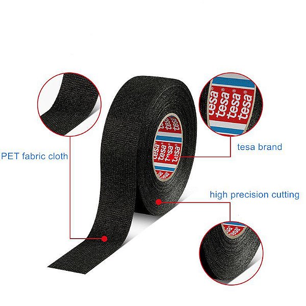 Fita Isolante de Tecido Para Chicote 19mmX25m Original Tesa®